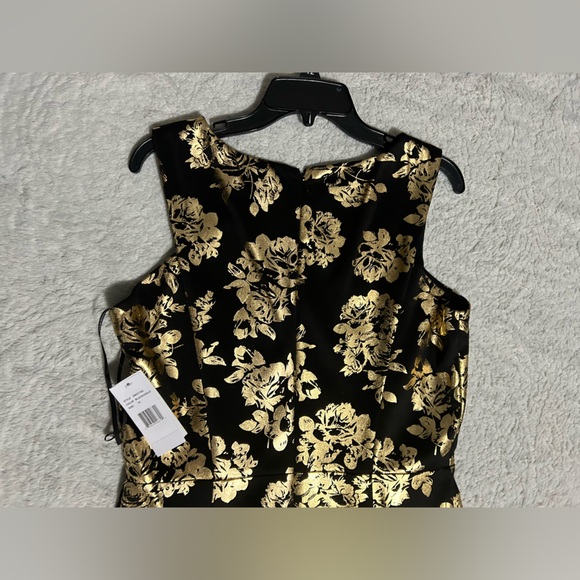 Women’s Donna Ricco gold and black dress size 12 - Picture 7 of 9
